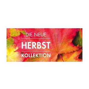 Plakatstreifen Herbstkollektion