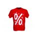 T-Shirt mit Prozentzeichen