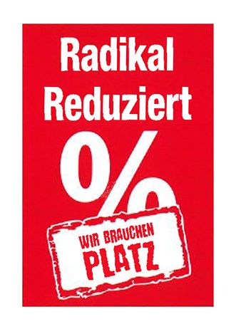 Plakat A1 'Radikal Reduziert'